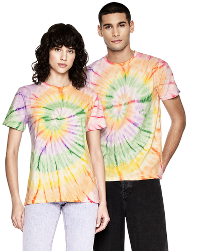 Rainbow Tie Dye Unisex Organic Cotton T-shirt - Adult
