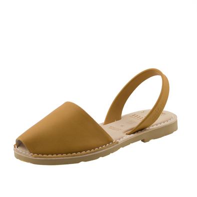 MIBO Classic Menorcan Avarca Mustard Leather Sandal