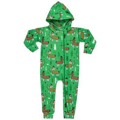 Raspberry Republic Green Enchanted Forest Hooded Onesie