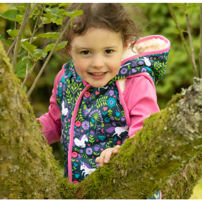 Piccalilly Unicorn Sherpa-Lined Gilet