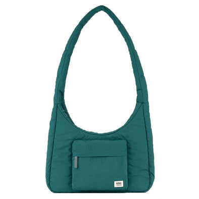 Roka Belsize Teal Recycled Taslon Shoulder Bag