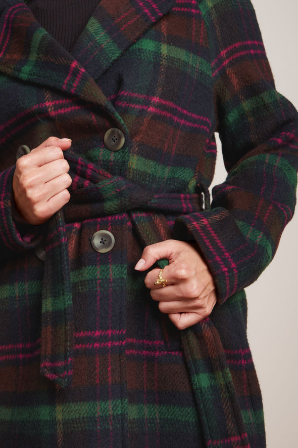 King Louie Maura Brit Check Coat