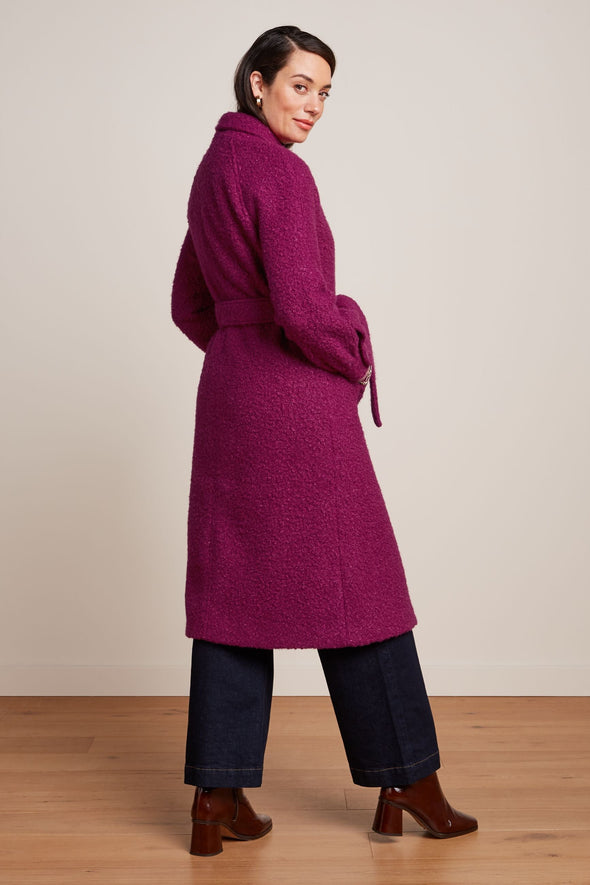 King Louie Rachel Wild Fuchsia Puff Coat