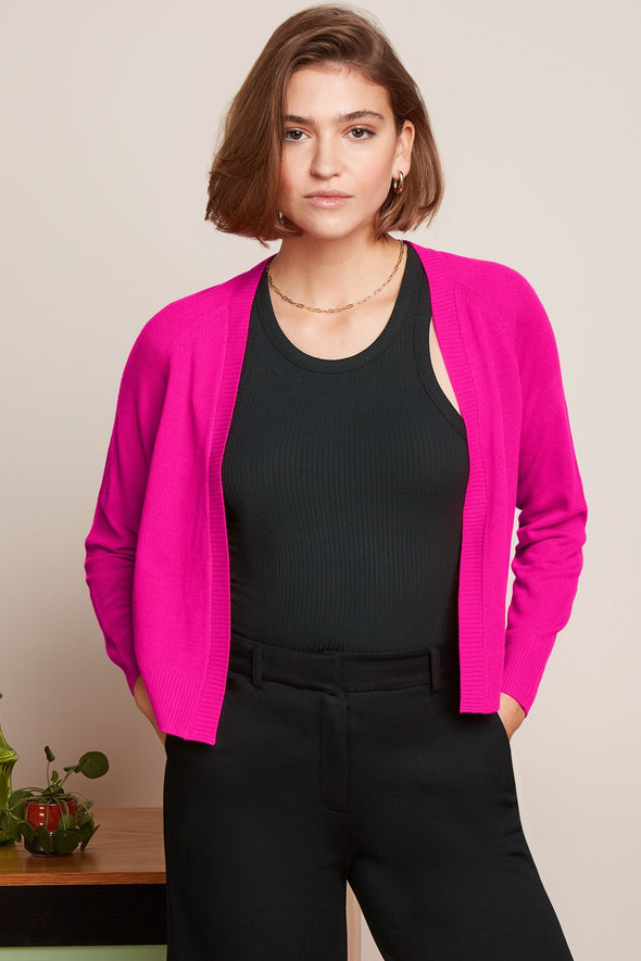 King Louie Blanca Cardi Bonne Neon Pink