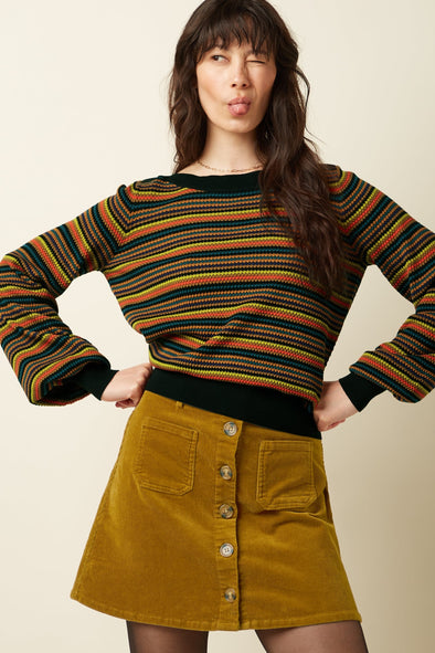 King Louie Black Marielle Audrey Bell Top