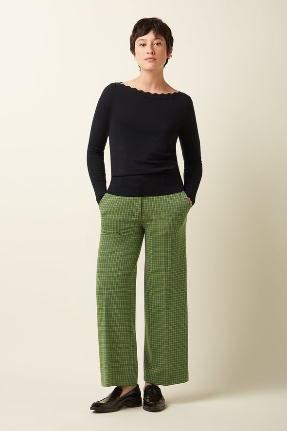 King Louie Black Cocoon Audrey Bell Top
