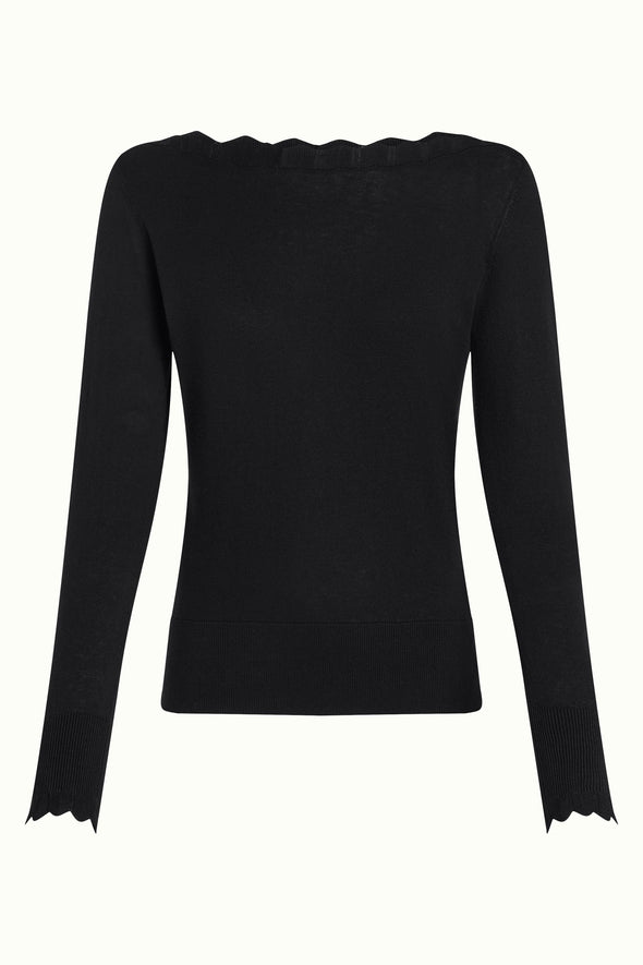 King Louie Black Cocoon Audrey Bell Top
