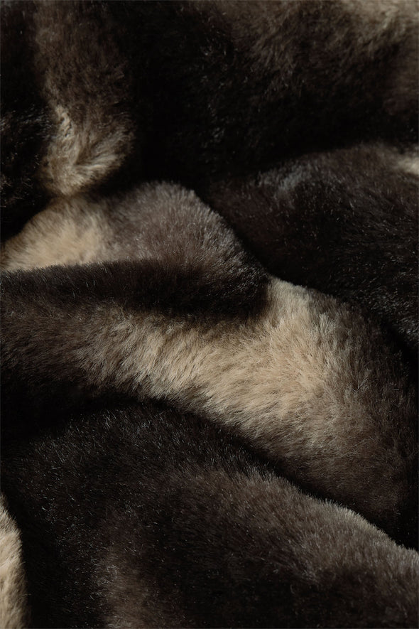 King Louie Shiya Deco Faux Fur Kimono Coat