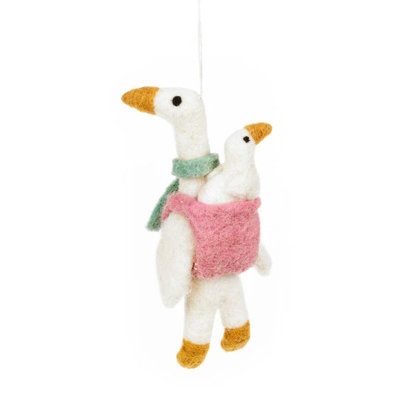 Felt So Good - Handmade Felt Mother Goose Hanging Decoration