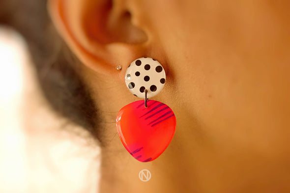 Naoi - Polka Stud Statement Earrings