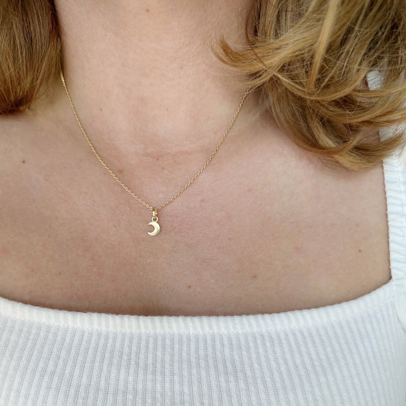 GoldFi Gold Fill Mini Crescent Moon Charm