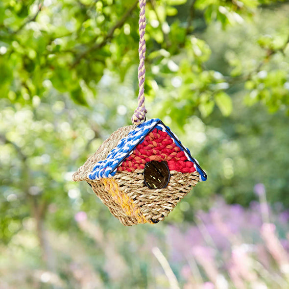 The Paper High Gift Company Limited - Diamond Recycled Cotton Birdhouse - Handmade