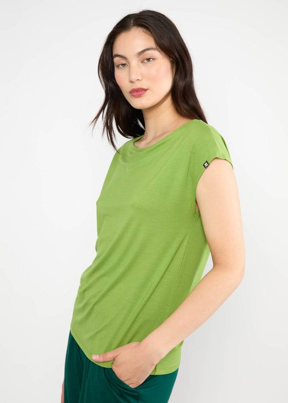 Blutsgeschwister Little Pea Green Breezy Flowgirl Top