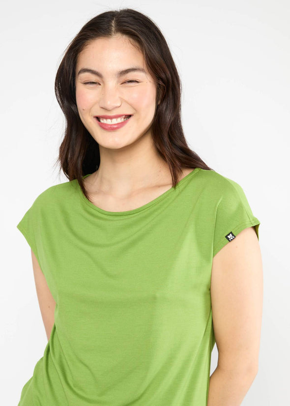 Blutsgeschwister Little Pea Green Breezy Flowgirl Top