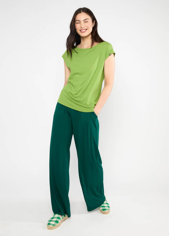 Blutsgeschwister Little Pea Green Breezy Flowgirl Top