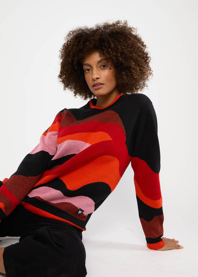 Blutsgeschwister Cosy Storyteller Autumn Wave Jumper