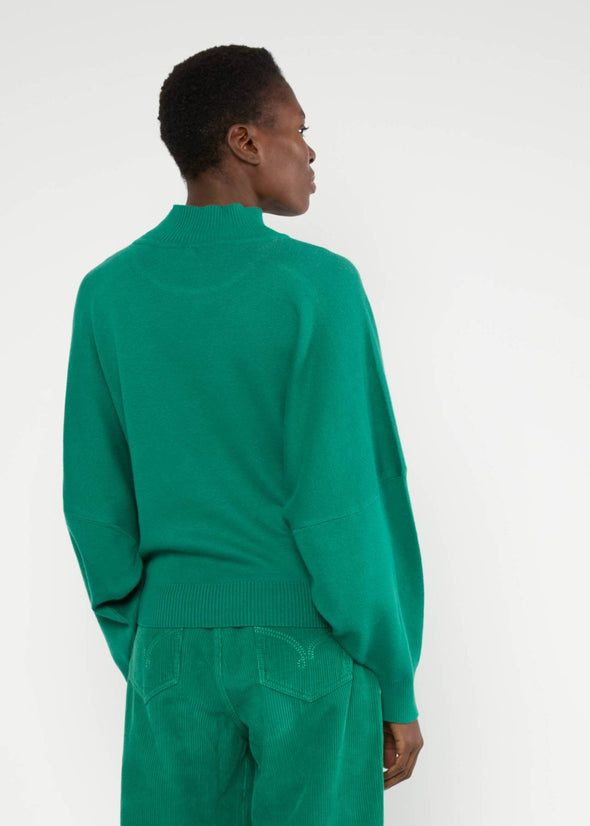 Blutsgeschwister Green Diamond Loom Egg Batwing Jumper