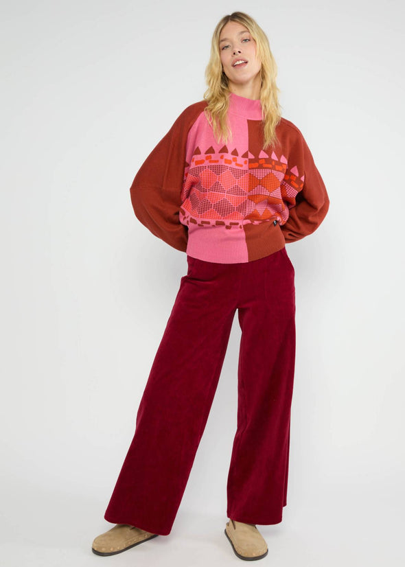 Blutsgeschwister Pink Diamond Loom Egg Batwing Jumper