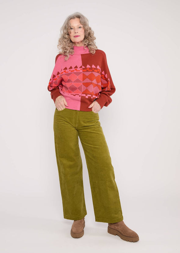 Blutsgeschwister Pink Diamond Loom Egg Batwing Jumper