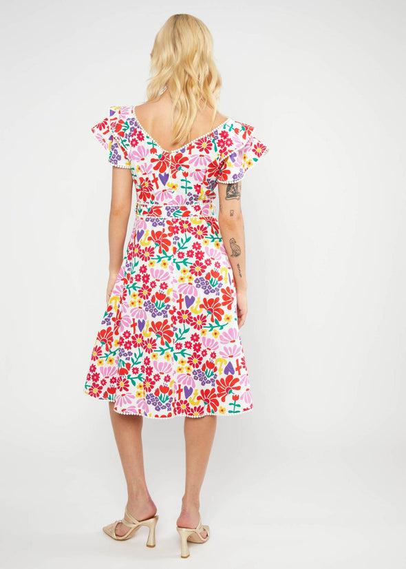 Blutsgeschwister Flower Market Falbala Festival Dress
