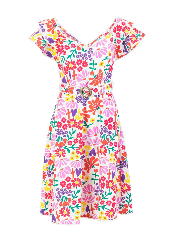 Blutsgeschwister Flower Market Falbala Festival Dress