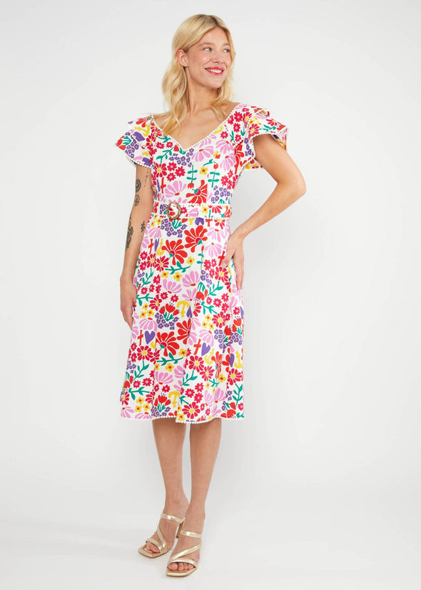 Blutsgeschwister Flower Market Falbala Festival Dress