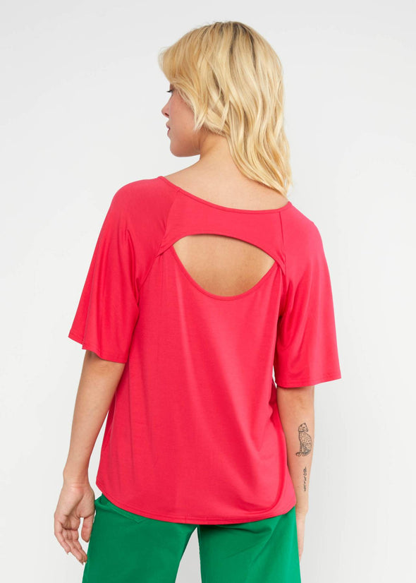 Blutsgeschwister Bold Ruby Red Fly Little Bird Top