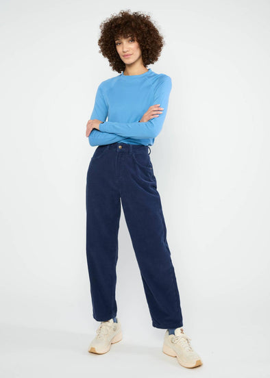 Blutsgeschwister Magic Show Blue High Waist Olotte Cord Trousers
