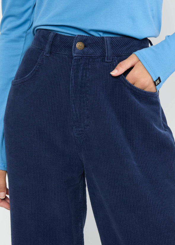 Blutsgeschwister Magic Show Blue High Waist Olotte Cord Trousers