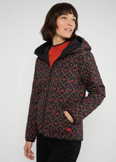Blutsgeschwister Winter Cherries Reversible Softshell Jacket