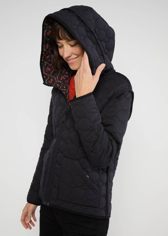 Blutsgeschwister Winter Cherries Reversible Softshell Jacket