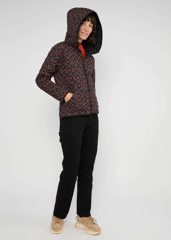 Blutsgeschwister Winter Cherries Reversible Softshell Jacket