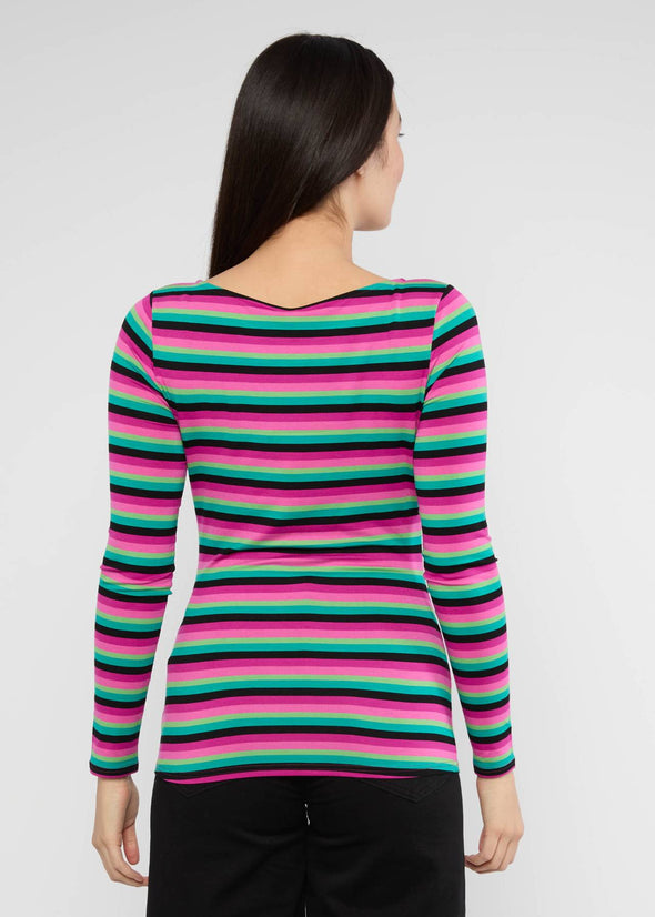 Blutsgeschwister Magical Rainbow Stripes Sweet Sailorette Top