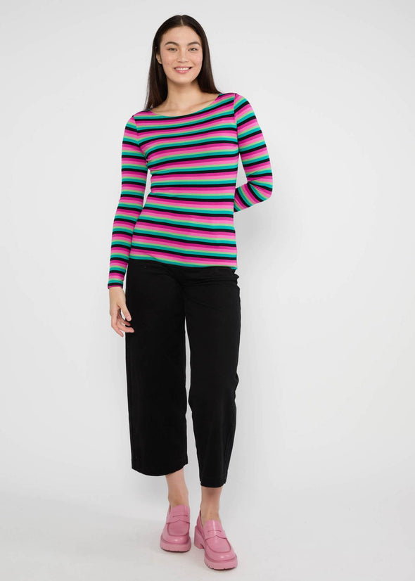 Blutsgeschwister Magical Rainbow Stripes Sweet Sailorette Top