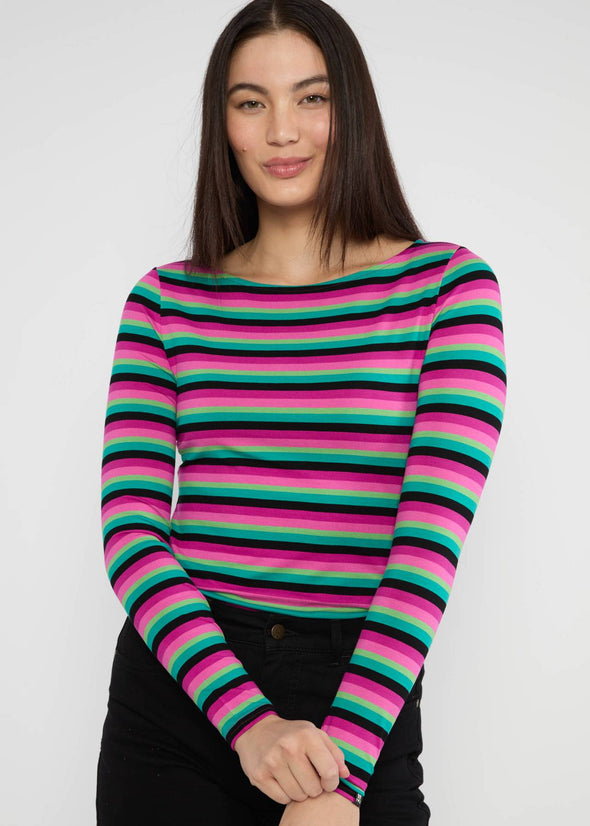 Blutsgeschwister Magical Rainbow Stripes Sweet Sailorette Top