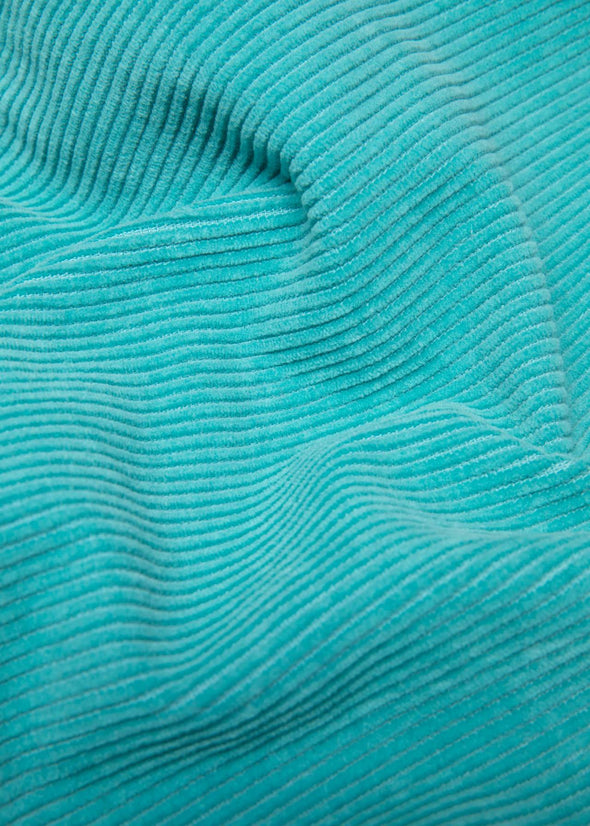 Blutsgeschwister Clever Fox Turquoise High Waist Olotte Cord Trousers