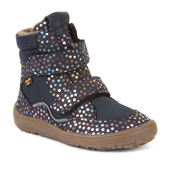 Froddo Barefoot Blue Dots Waterproof Winter Boots