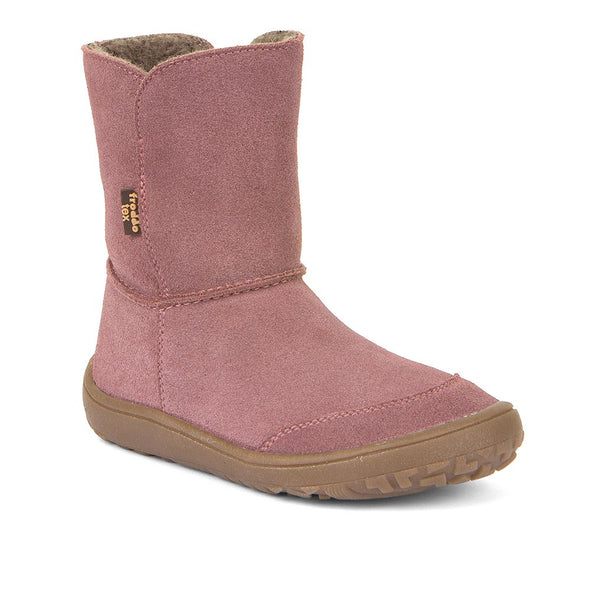 Froddo Pink Barefoot Tex Suede Boots