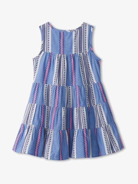 Hatley Boho Stripe Layered Tiered Dress