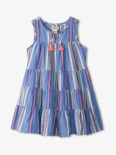 Hatley Boho Stripe Layered Tiered Dress