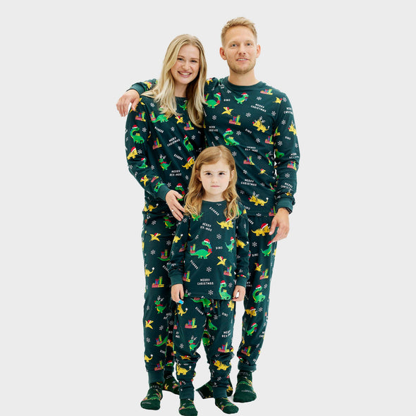 Happy Seasons Children's Dino Christmas Pyjamas