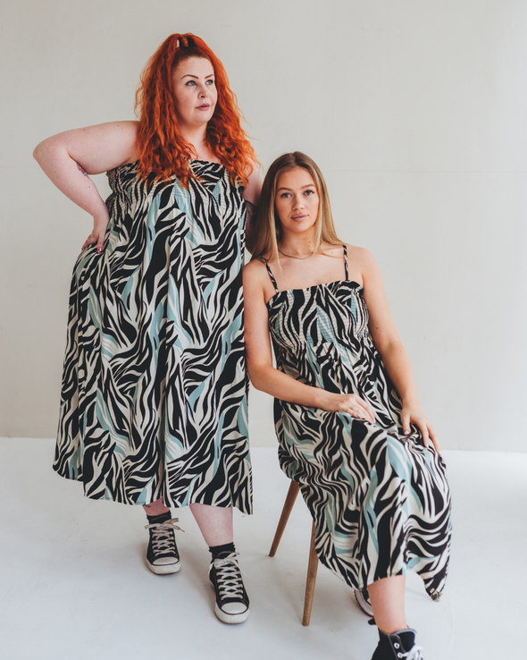 Turtledove London Zebra Print Zuri Maxi Skirt/Dress
