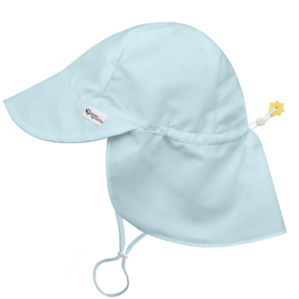 Green Sprouts Eco Flap Hat Light Aqua