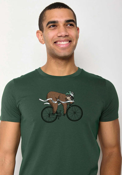Greenbomb Sloth Finish Guide Bottle Green T-shirt