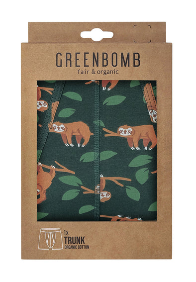 Greenbomb Sloth Boxers