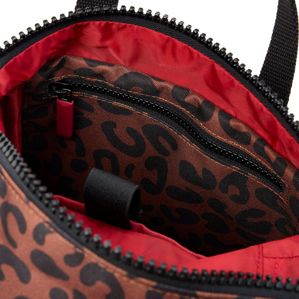 Roka Canfield B Scarlet Leopard Recycled Canvas Backpack - Medium