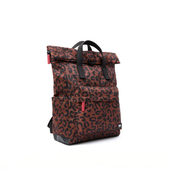 Roka Canfield B Scarlet Leopard Recycled Canvas Backpack - Medium