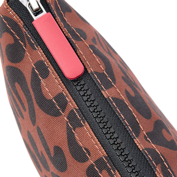 Roka Carnaby Scarlet Leopard Recycled Canvas Crossbody - XL