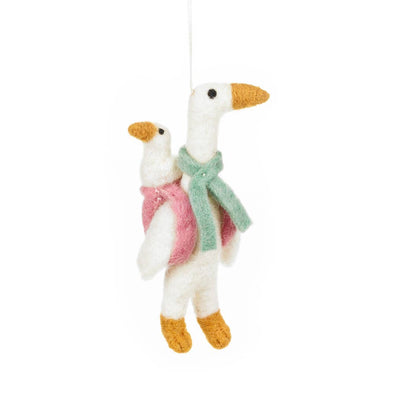 Felt So Good - Handmade Felt Mother Goose Hanging Decoration