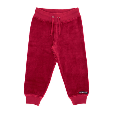 Villervalla Ruby Velour Relaxed Trousers